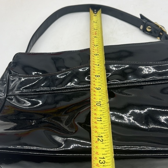 Etienne Angier Shiny Black Shoulder Bag MCB4197J - Picture 8 of 10